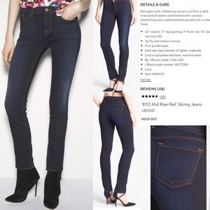 J Brand 8112 slim jeans in Atlantis